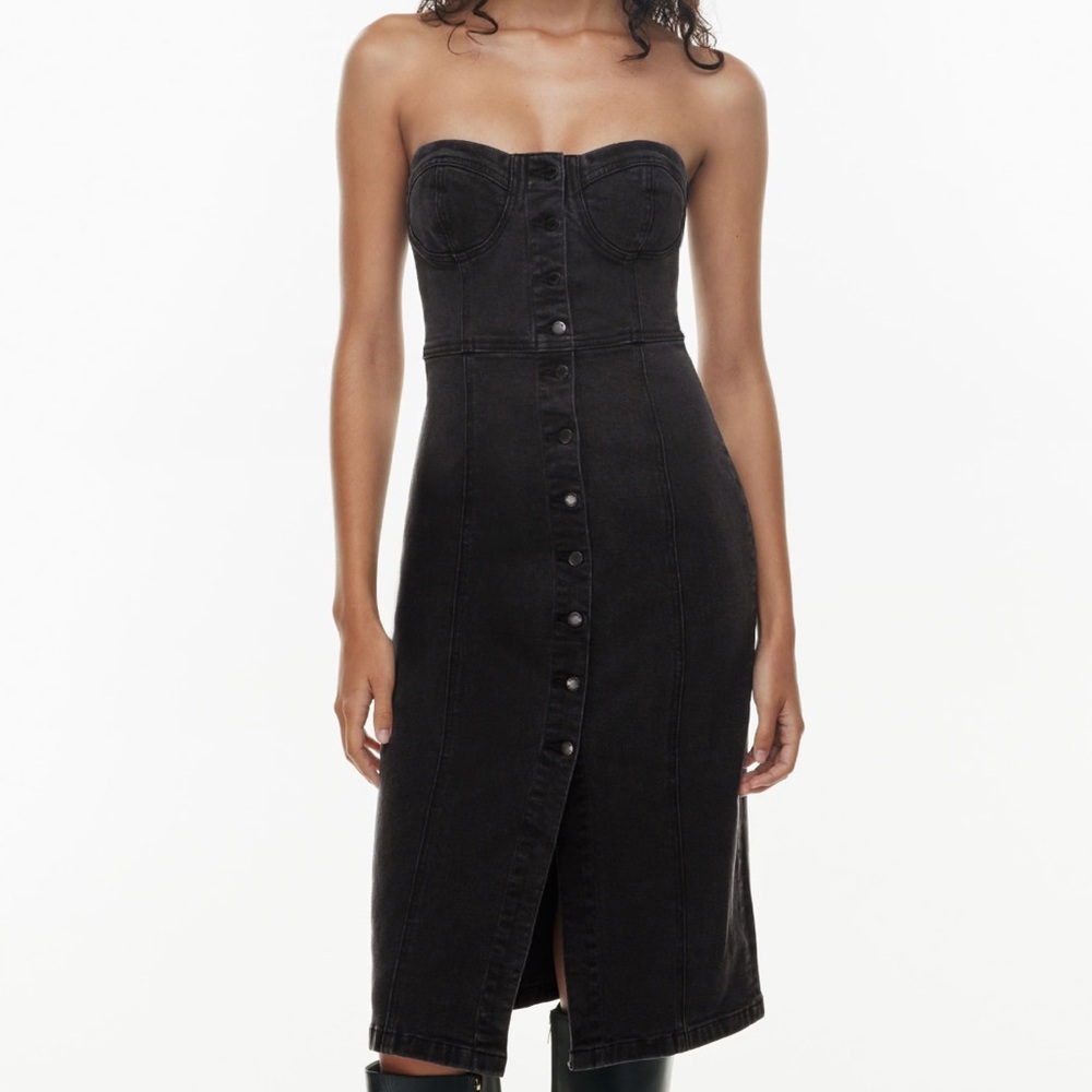 Denim Forum The 90's Midi Denim Dress